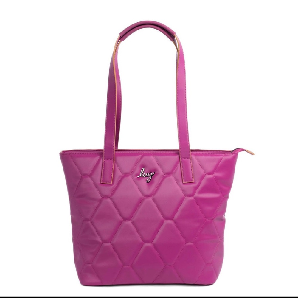 Paddock Satin Matte Luxe VL Tote, Orchid, NWT, Still has original packing